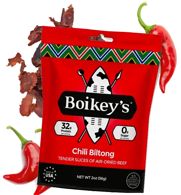3 Pack Healthy Chilli Biltong Beef Jerky 