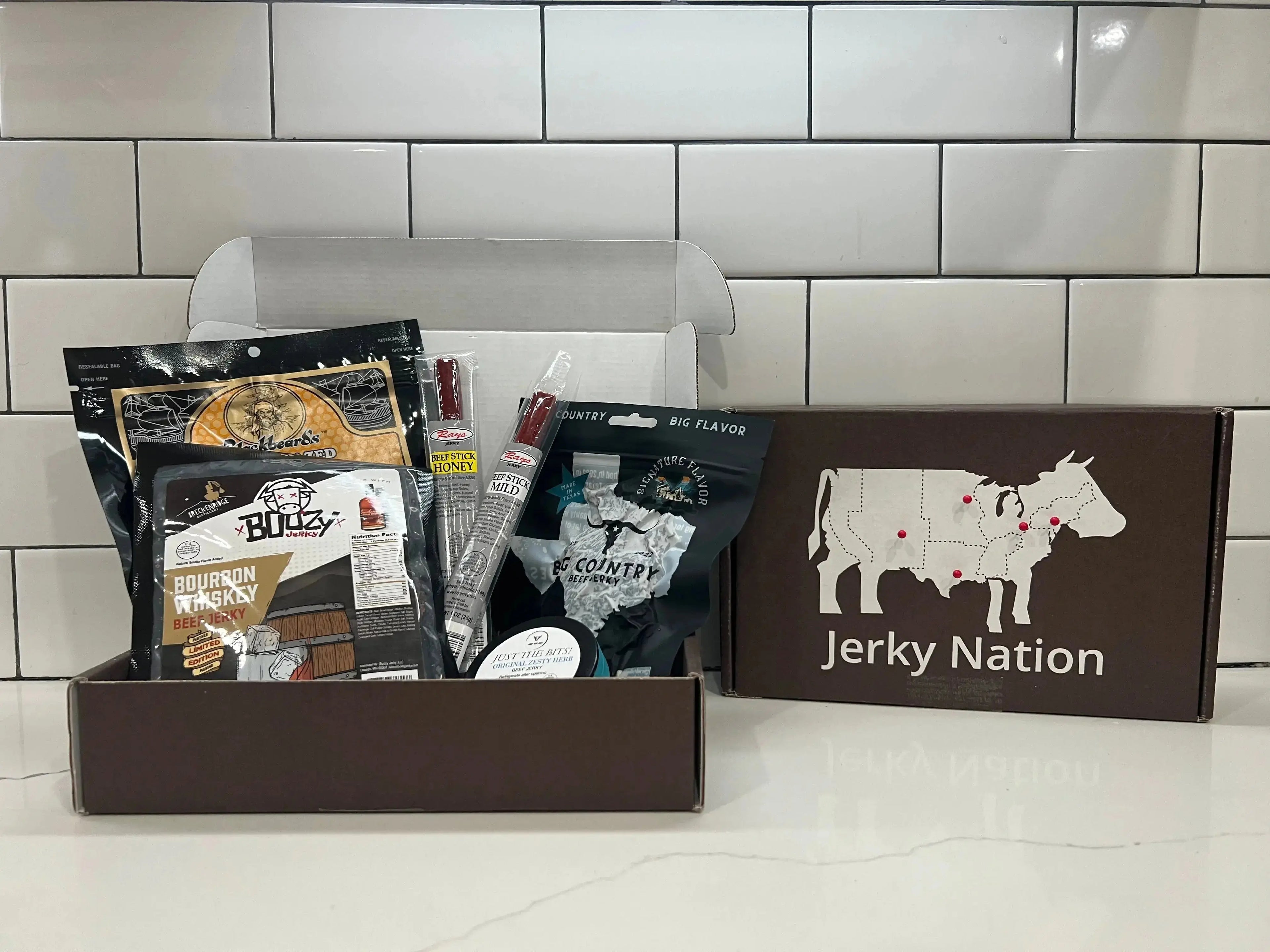 Healthy beef jerky box